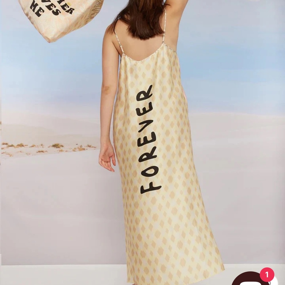 Pink Palm Tree Midi Dress - Picture 4 of 12